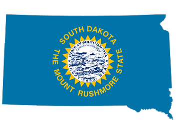 Map of South Dakota